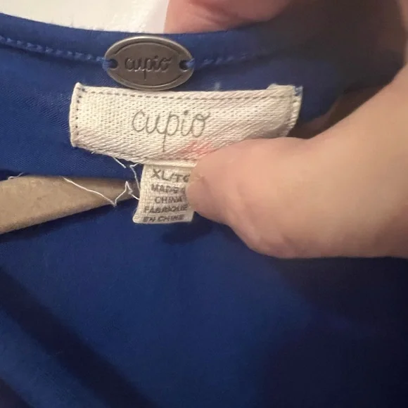 Cupio Sexy TShirt Dress in Bright Blue XL - Picture 6 of 7